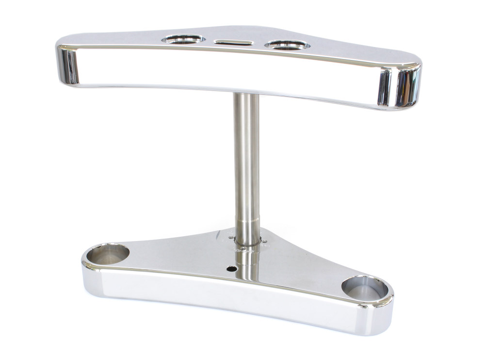 5 Degree Raked Triple Tree Kit - Chrome. Fits FX Softail 1984-2017 & Dyna Wide Glide 1993-2005.