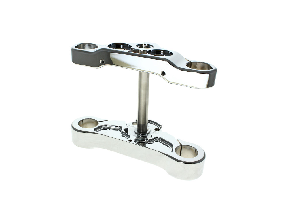 4 Degree Raked Triple Tree Kit - Chrome. Fits Breakout 2018-2022 with 21in. or 23in. Wheel Upgrade.