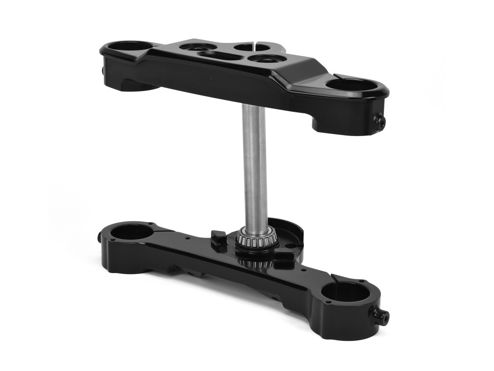 4 Degree Raked Triple Tree Kit - Black. Fits Fat Boy 2018up with 21in. or 23in. Wheel Upgrade.