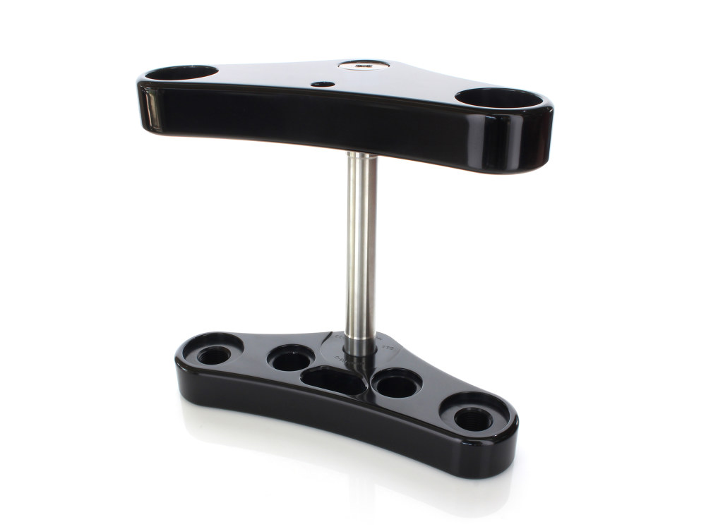 3 Degree Raked Mid Glide Triple Tree Kit - Black. Fits Dyna 2006-2017