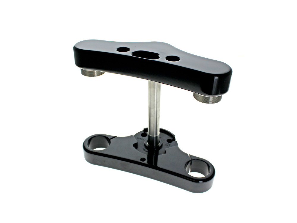 3 Degree Raked Mid Glide Triple Tree Kit - Black. Fits Softail Street Bob & Softail Standard 2018up