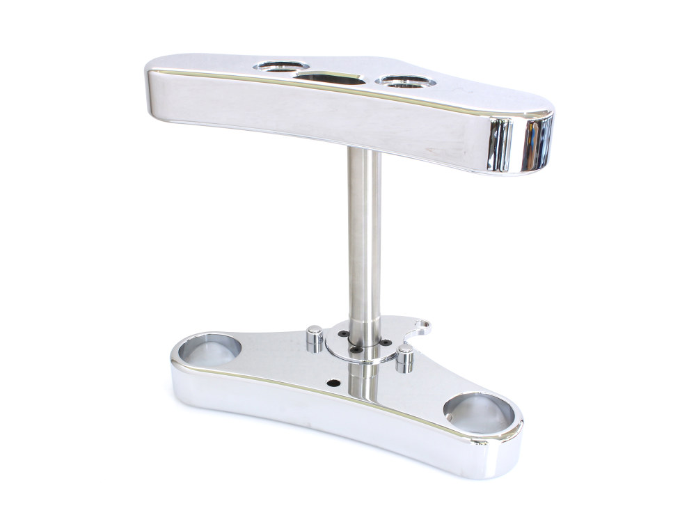 3 Degree Raked Mid Glide Triple Tree Kit - Chrome. Fits Dyna 2006-2017