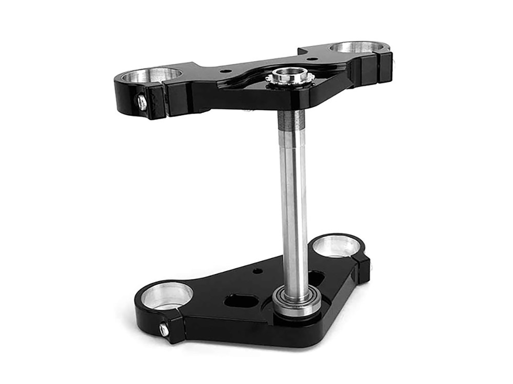 8 Degree Raked Triple Tree Kit - Black. Fits V-Rod 2002-2011 with 26in. Wheel Upgrade.