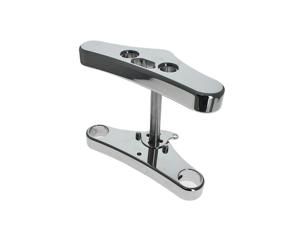 3 Degree Raked Wide Glide Triple Tree Kit - Chrome. Fits Breakout 2018up.