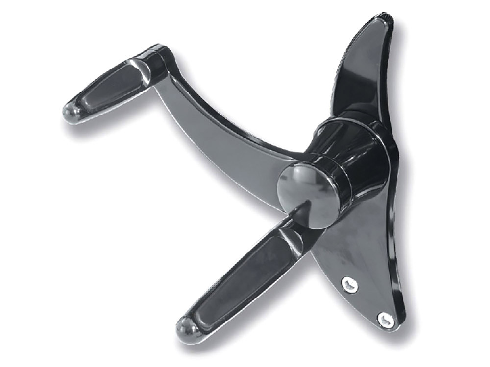 2.5in. Extended Length Forward Controls with Folding Rubber Inlay Pegs - Black. Fits Touring 2014up including Trikes.