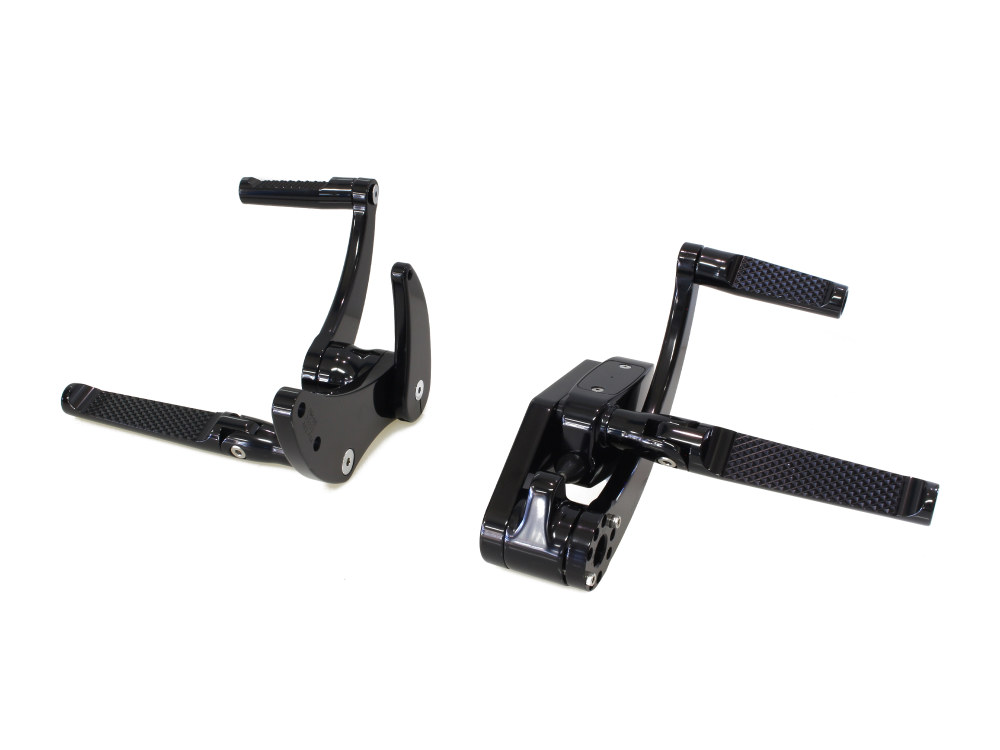 Forward Controls - Knurled - Black. Fits Softail 2018up. Length Adjustable.