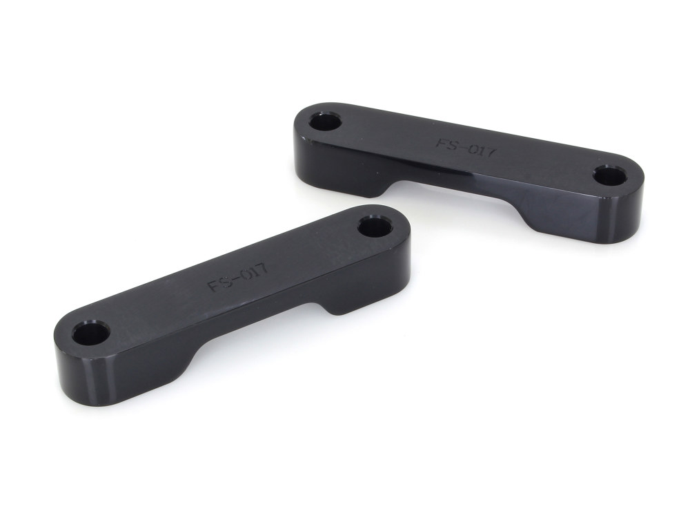 Fender Spacer Kit - Black. Fits Touring 2014-2023 with 23in. or 26in. Wheel & Custom Fender