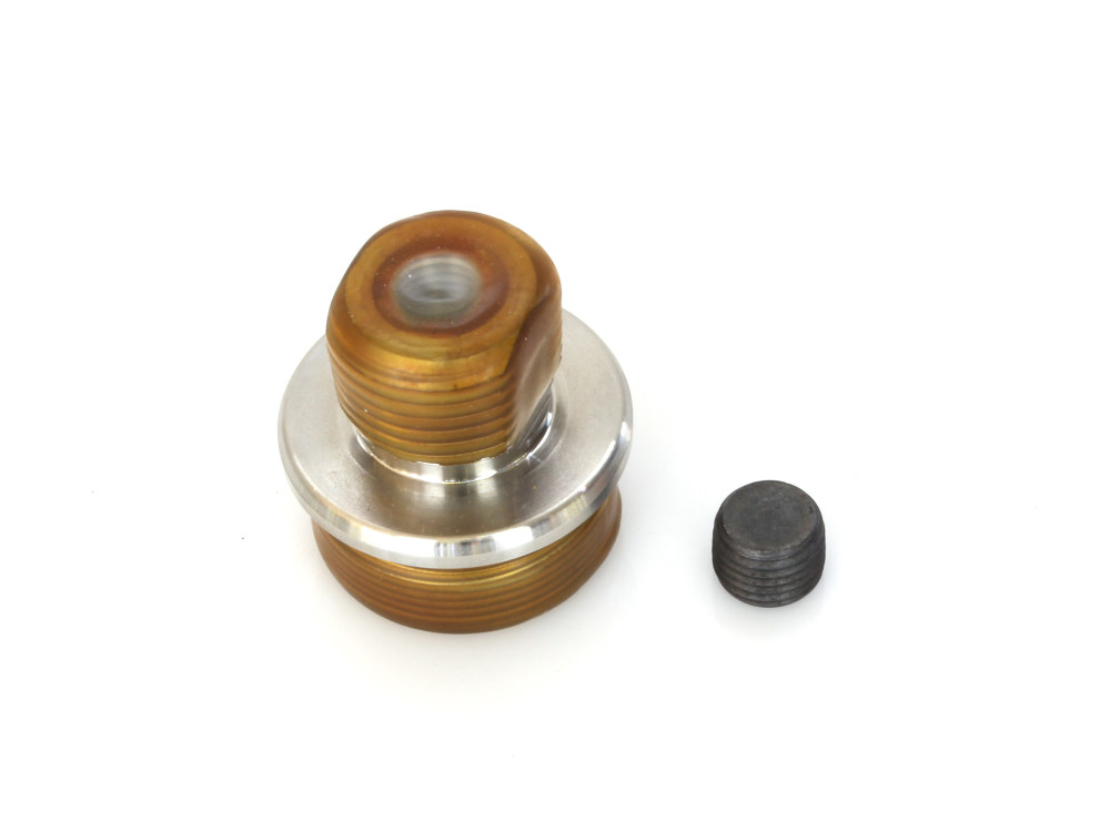 Replacement Fork Tube Plug – 41mm. Fits Blackline 2011-2013 when using HHI standard 41mm FX Softail Triple Trees.