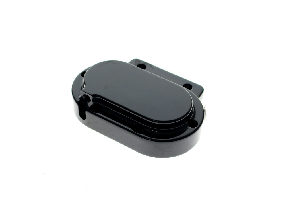 Smooth Hydraulic Clutch Cover - Black. Fits Fits 5Spd Big Twin 1987-2006
