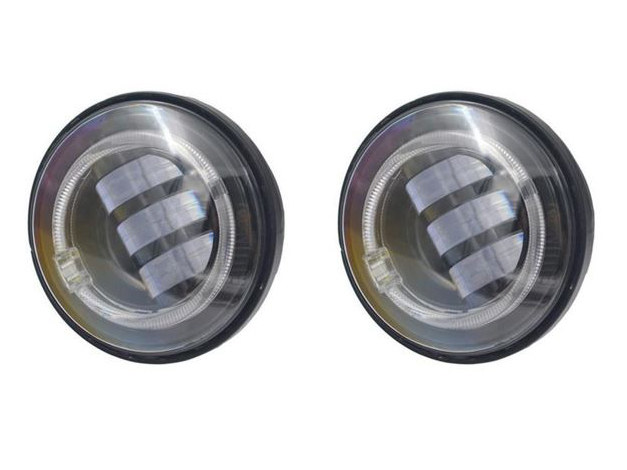 4-1/2in. LED Passing Lamp Inserts with Halo – Black.