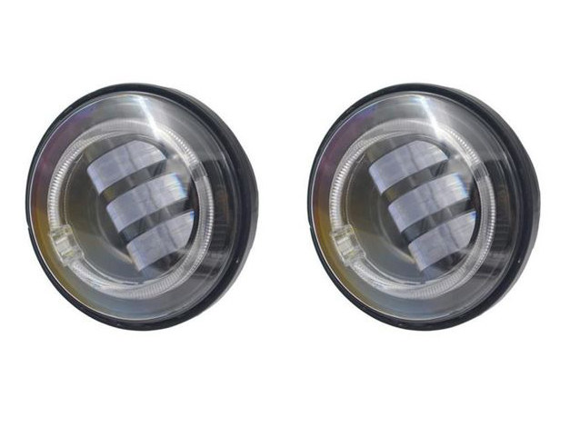 4-1/2in. LED Passing Lamp Inserts with Halo - Black.