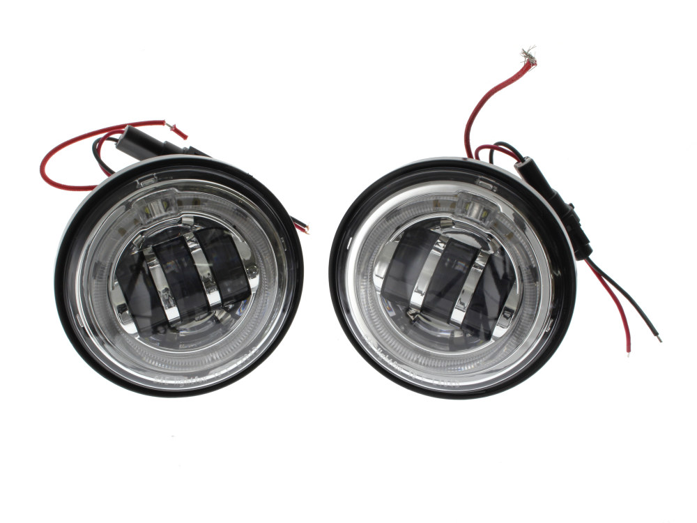 4-1/2in. LED Passing Lamp Inserts with Halo – Chrome.