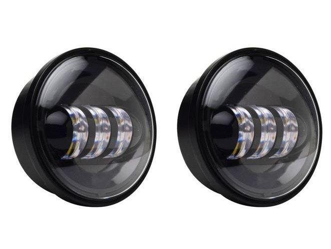 4-1/2in. LED Passing Lamp Inserts – Black.