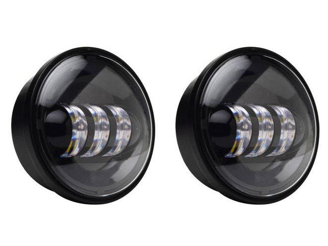 4-1/2in. LED Passing Lamp Inserts - Black.