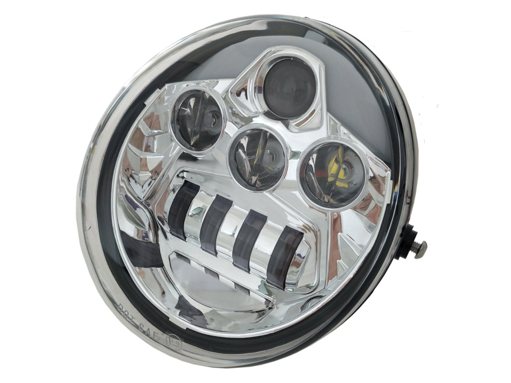 5-3/4in. LED HeadLight Insert with DRL – Chrome. Fits Night Rod Special 2012-2017 & Muscle 2009-2017.