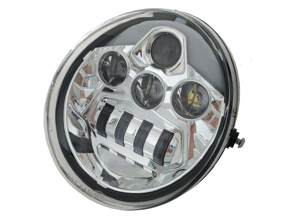 5-3/4in. LED HeadLight Insert with DRL - Chrome. Fits Night Rod Special 2012-2017 & Muscle 2009-2017.