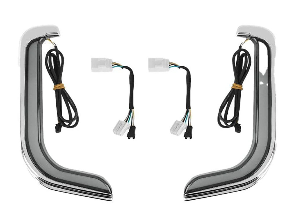 FusionFX Lower Fairing LED Lights - Black. Fits Touring 1998-2013 with Lower Fairing