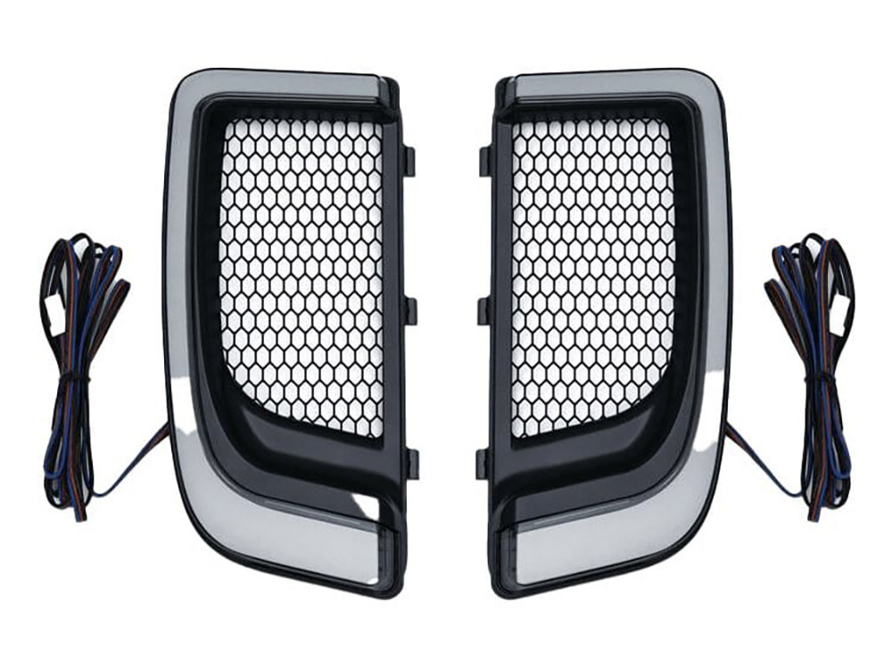 FusionFX Lower Fairing LED Lights – Black. Fits Touring 2014up with Lower Fairing