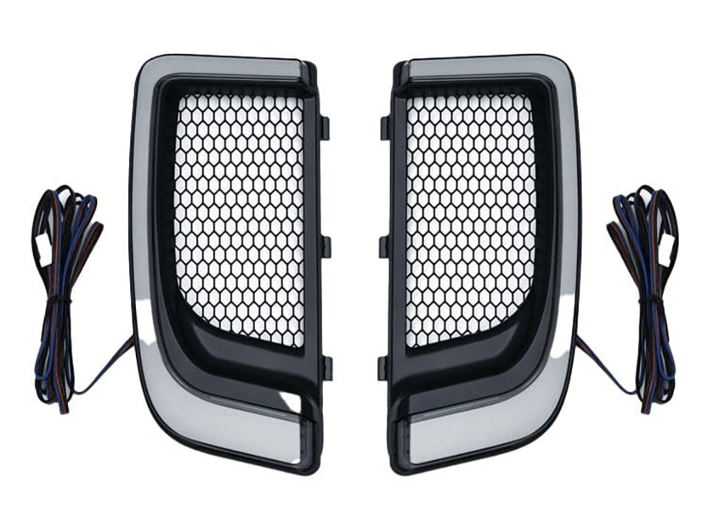 FusionFX Lower Fairing LED Lights - Black. Fits Touring 2014up with Lower Fairing