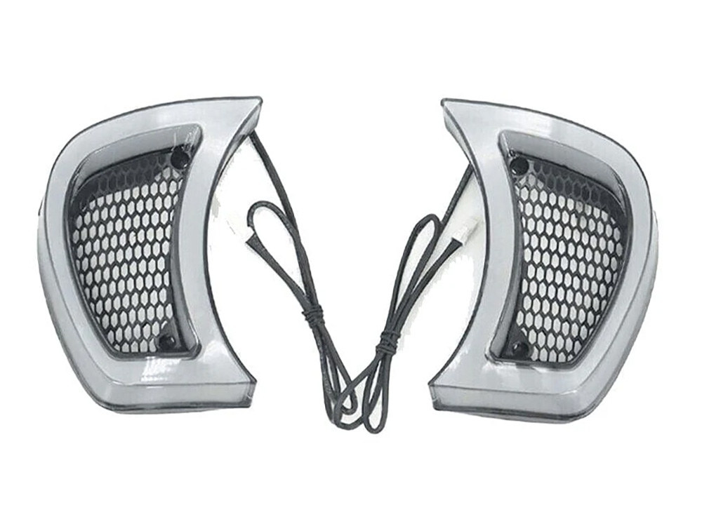 FusionFX LED Vent Inserts With Amber & White LED's. Fits Road Glide 2015-2023.