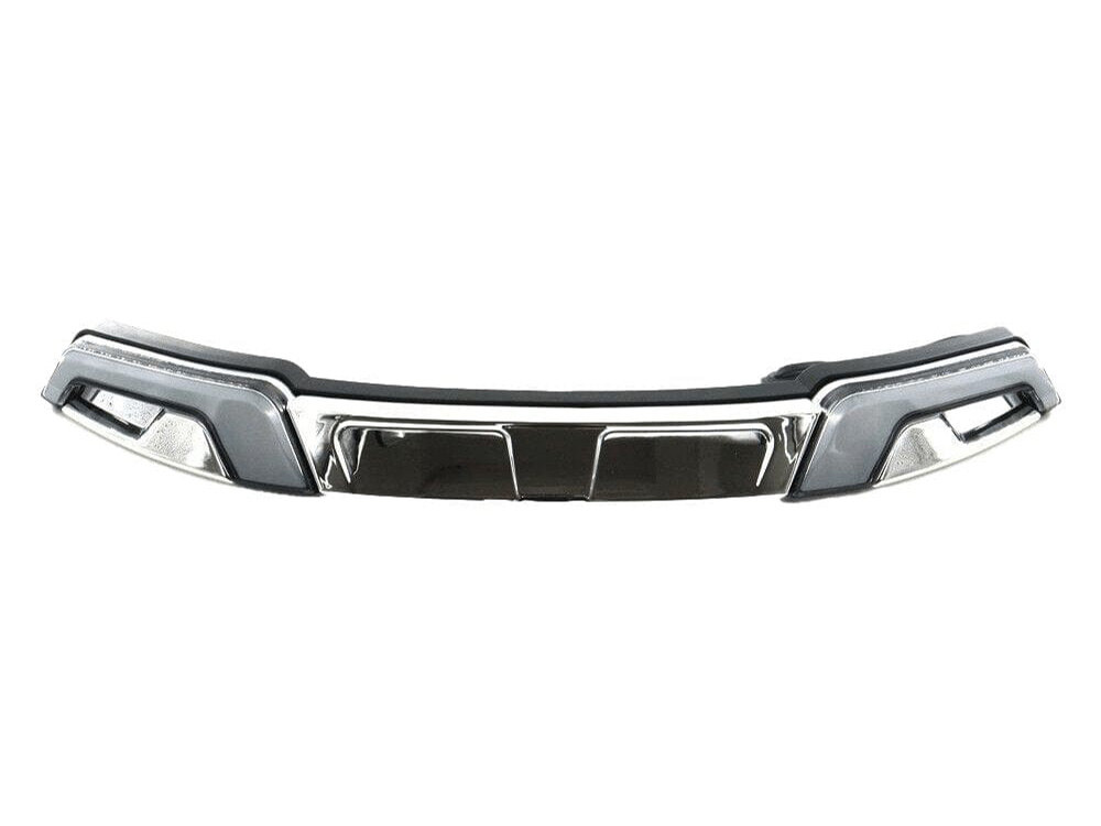 FusionFX LED DRL Windshield Trim with Amber Turn, White Run & Smoke Lens - Chrome. Fits Touring 2014-2023