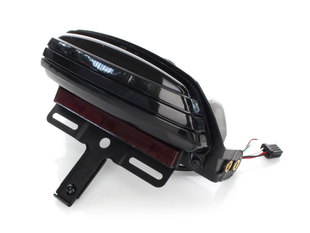 Tri-Bar LED Taillight With Smoke Lens. Fits FX Softail 2006-2015 & Crossbones 2009-2011