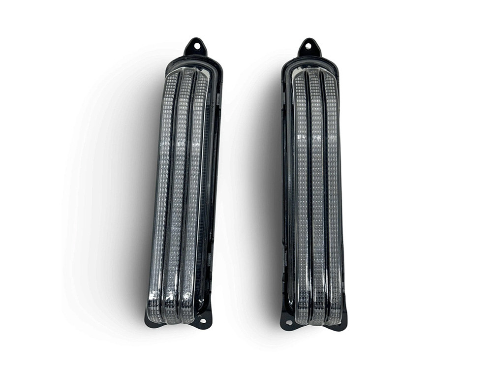 LED CVO Taillight Panels – Red Run/Brake, Amber Turn, Smoke Lenses. Fits CVO Touring 2014up.
