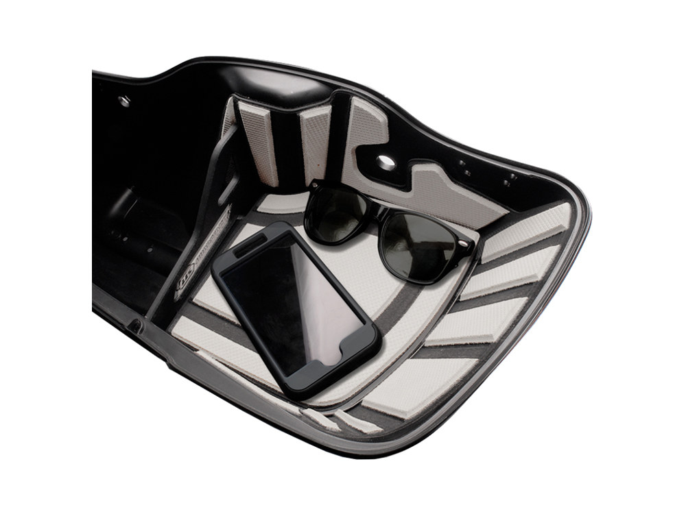 Ryt-There Saddle Bag Shelf – Grey. Fits Touring 2014up Left & Right Bags.