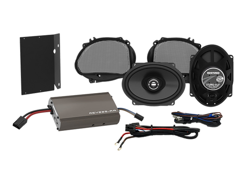 Hogtunes XL, 225 Watt Amp x 2 Speaker Kit. Fits Road Glide 1998-2013.