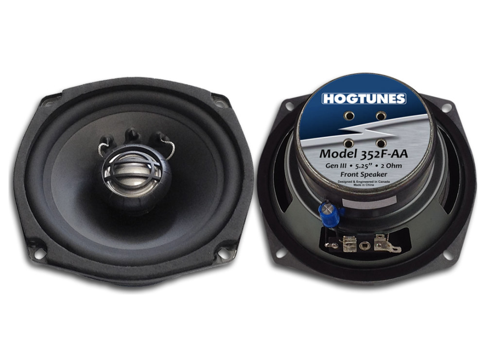 Hogtunes 5.25in. Front Speakers. Fits Street Glide, Ultra Classic & Electra Glide Classic 2006-2013