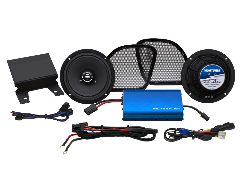 Hogtunes G4, 225 Watt Amp x 2 Speaker Kit. Fits 2015up Road Glide Models.