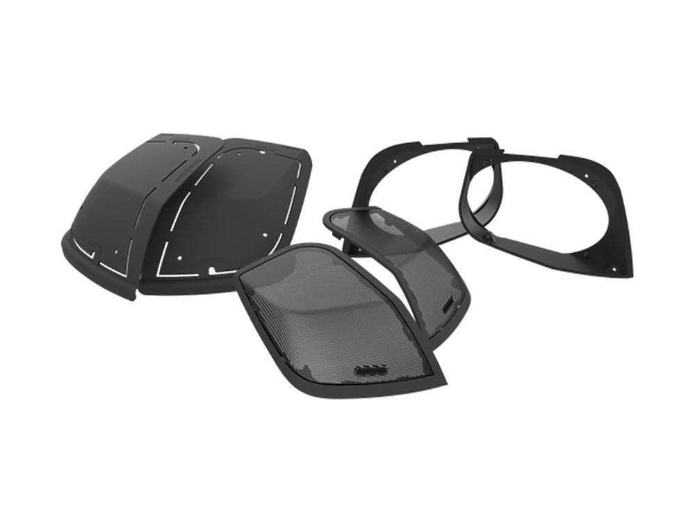 Saddlebag Lid Retro 6x9's Cut In Kit. Fits Touring 2014-2023