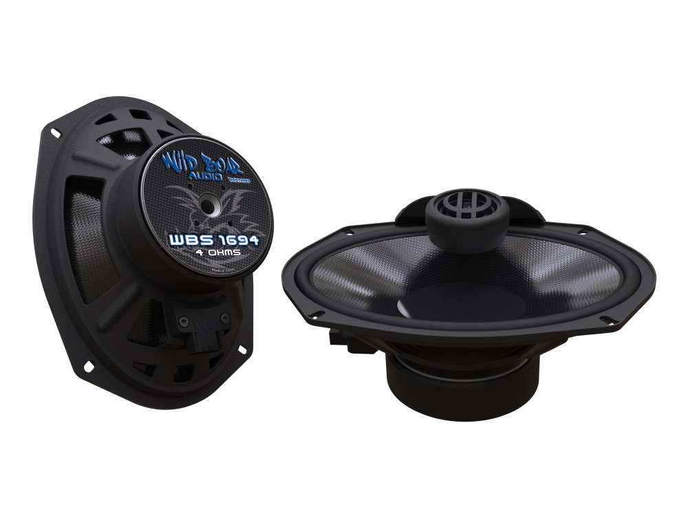 Wild Boar, 6x9in. Rear Speakers. Fits Touring 2014-2023 with Hog Tunes Saddlebag Lids.
