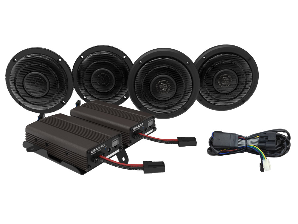 Wild Boar, 600 Watt Amp x 4 Speaker Kit. Fits 2014-2023 Touring Ultra Models.