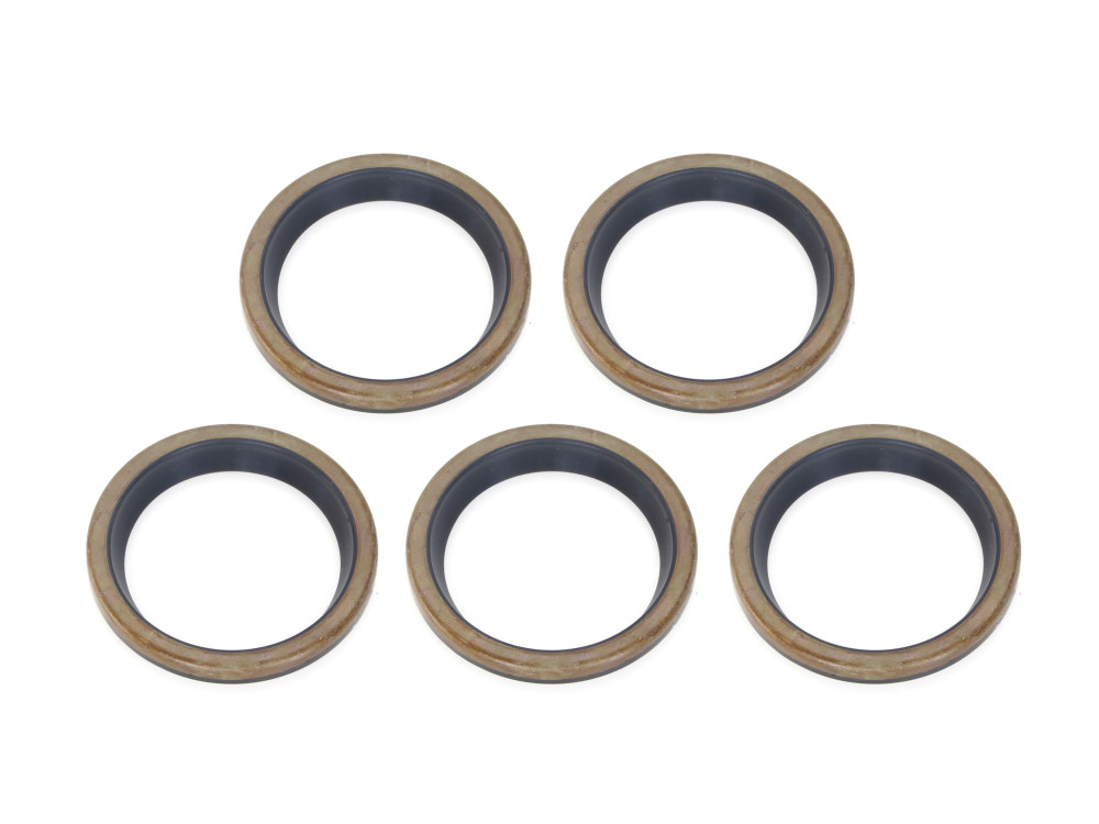 Transmission Main Drive Gear End Seal - Pack of 5. Fits 4Spd Big Twin 1966-1986.