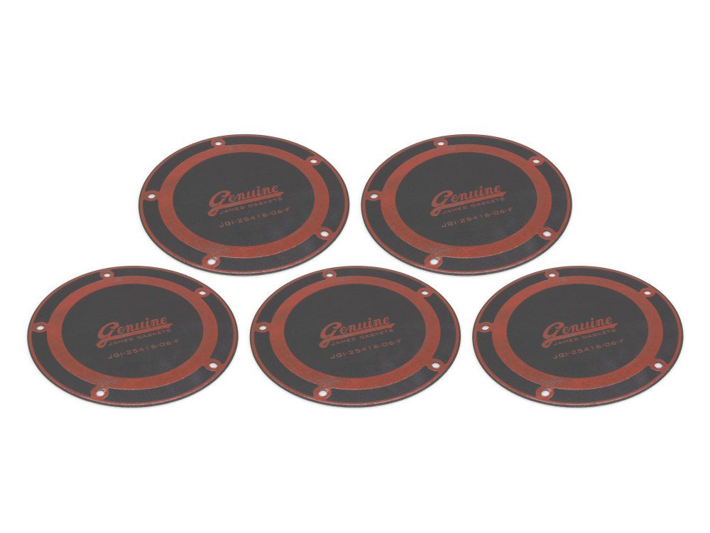 Derby Cover Gasket - Pack of 5. Fits Dyna 2006-2017, Softail 2007-2017 & Touring 2007-2015