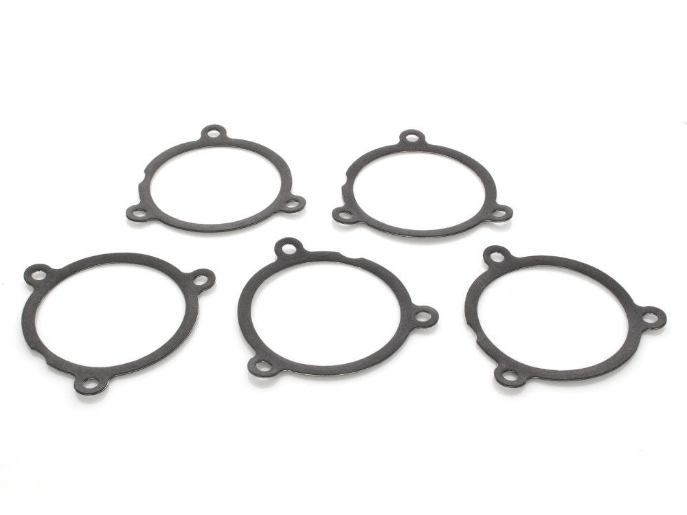 Air Filter Backplate Gasket - Pack of 5. Fits Milwaukee-Eight 2017up with Ventilator Air Filter Assembly.