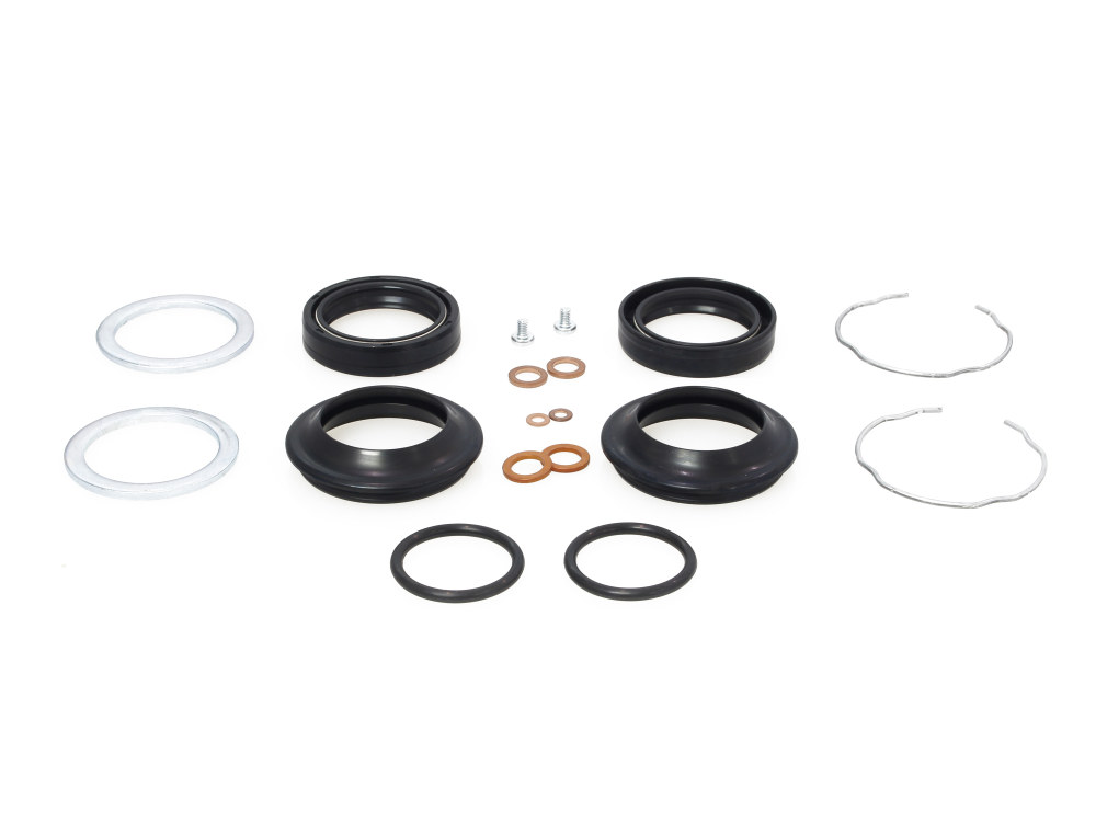 39mm Fork Seal Kit. Fits Dyna 1991-2005, FXR 1987-1994 & Most Sportster 1987-2021