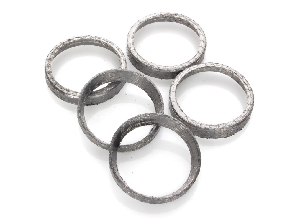Tapered Exhaust Gaskets – Pack of 5. Fits Big Twin 1984up & Sportster 1986-2021.
