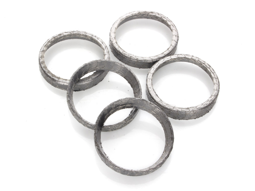 Tapered Exhaust Gaskets - Pack of 5. Fits Big Twin 1984up & Sportster 1986-2021.