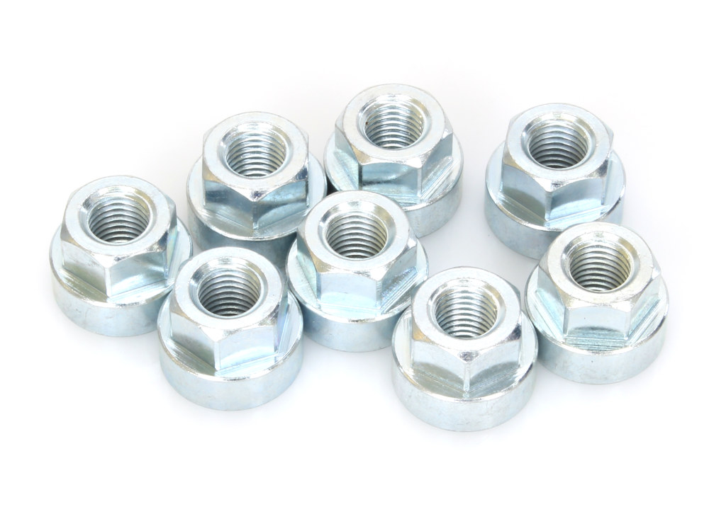 Exhaust Flange Nuts – Pack of 8. Fits Big Twin 1984up & Sportster 1986-2021.
