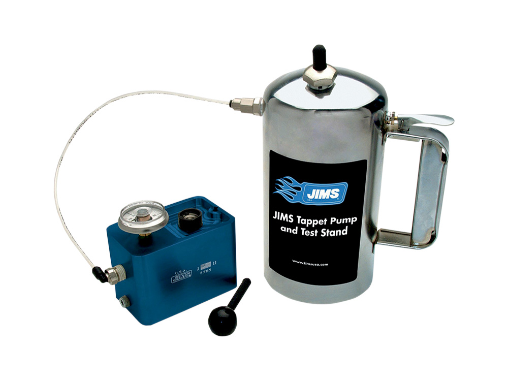 Jims Tappet Pump and Test Stand. Fits Fits Twin Cam 1999-2017, Sportster 2000-2021 & Milwaukee-Eight 2017up Lifters