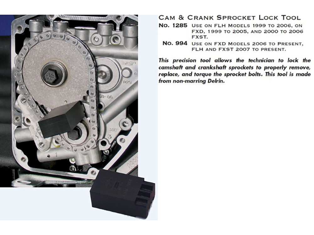 thumbnail image 2 of Double-Headed Cam Locking Tool For Harley Milwaukee 8 & Twin Cam 1999-2024 – 21ST 2 of 6