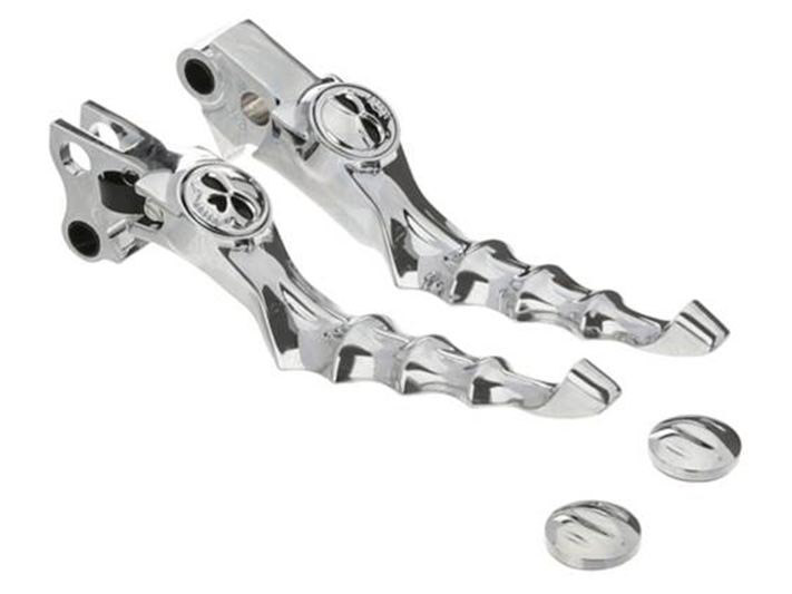 Zombie Levers – Chrome. Fits Softail 1996-2014, Dyna 1996-2017, Touring 1996-2007 & Sportster 1996-2003