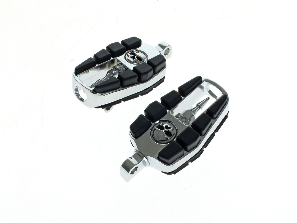Zombie Footpegs with Male Mount – Chrome.
