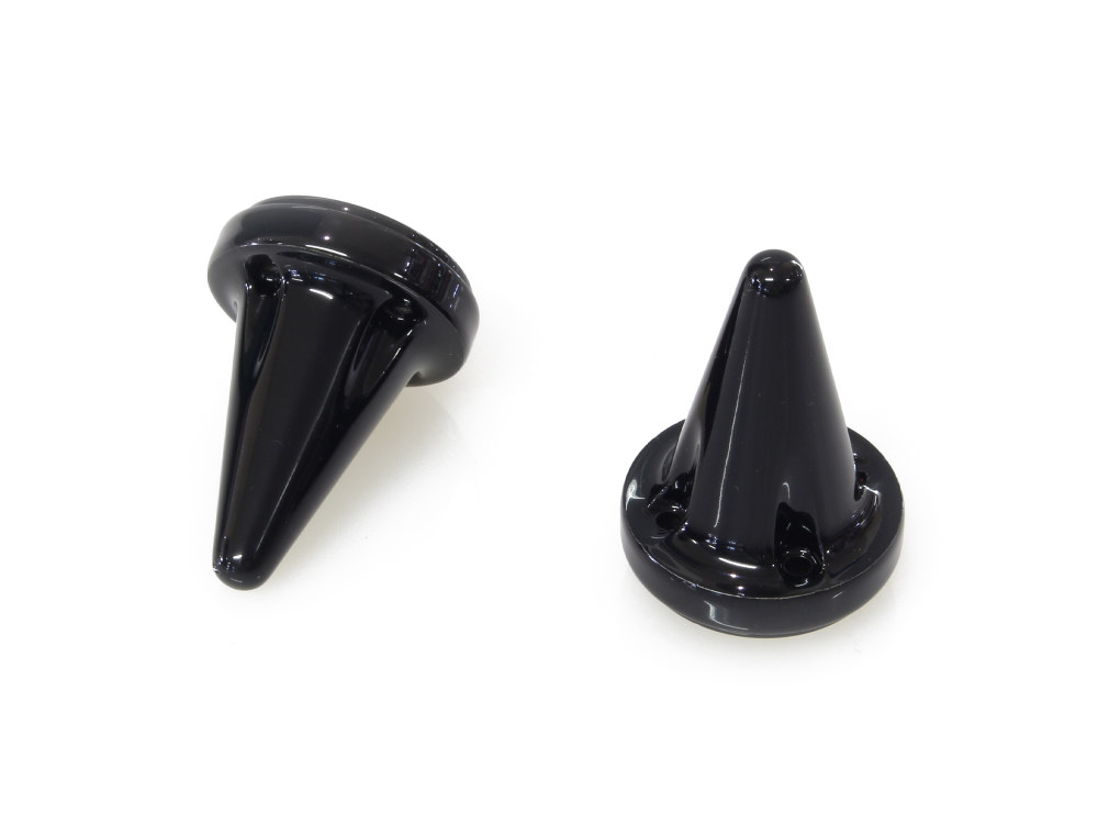 Stiletto End Caps – Black. Fits all Kuryakyn ISO-Grips, ISO-Flame Grips, Braided Grips, Spear Grips & Kinetic Grips.