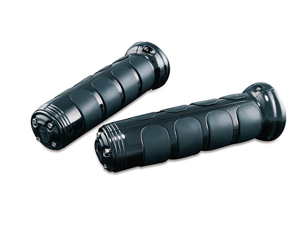 ISO Handgrips with Heated Grip – Black. Fits GL1800.