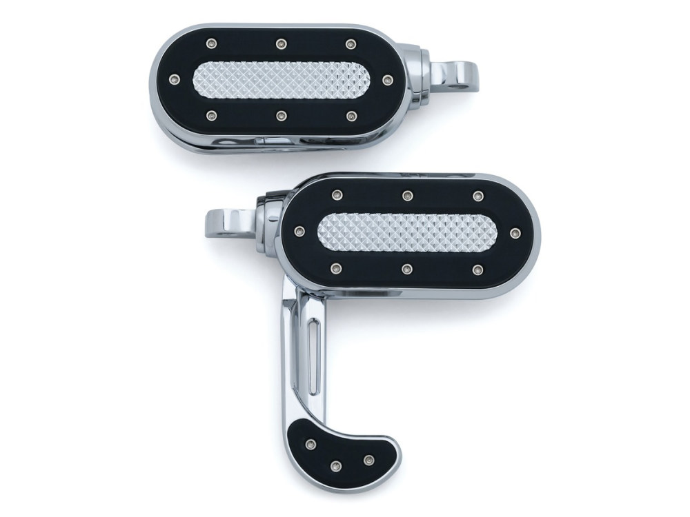 Heavy Industry Footpegs with Switchblades & H-D Male Mount – Chrome.