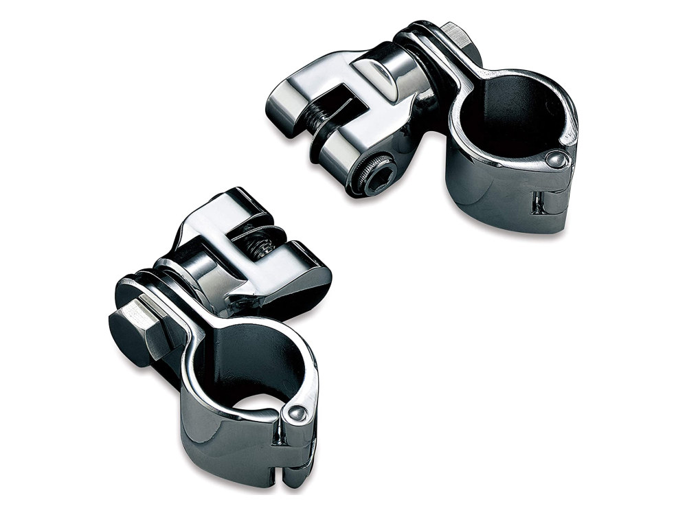 Footpeg Mounts with 1-1/4in. Magnum Quick Clamp – Chrome.