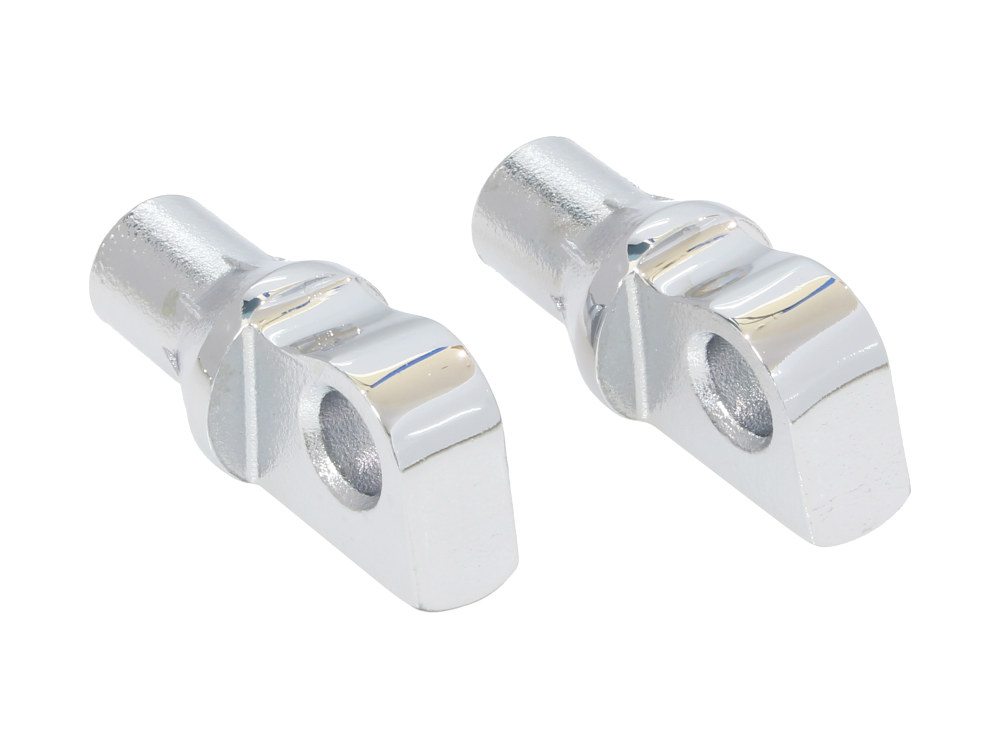 Tapered Male Mount Footpeg Adapters – Chrome.